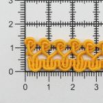 Тесьма отделочная вязаная 15 мм, 10 м, (желтый), 142082-8