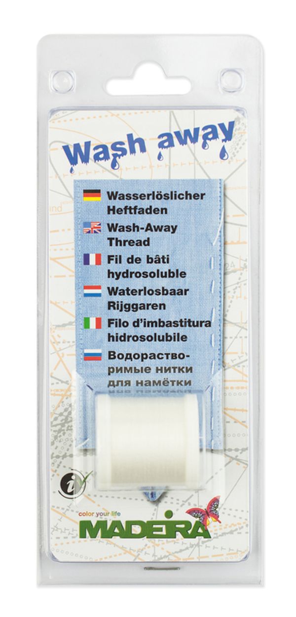 Нитки для наметки водорастворимые Madeira Wash Away, 200м, 9660, 4 катушки