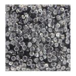 Пайетки граненые 6 мм, 100 гр, М18 темное серебро