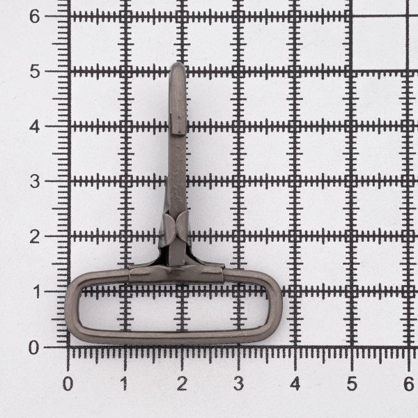 Карабин металл 32.0 мм (47х38 мм), бл.никель, 50 шт