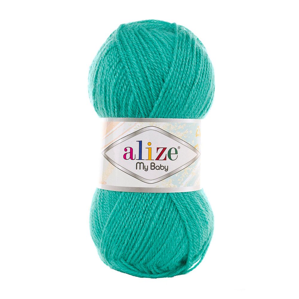 Пряжа Alize (Ализе) My Baby / уп.5 мот. по 50 г, 150 м, 249 светлый изумруд