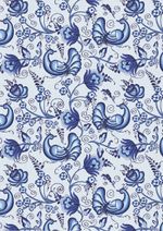 Ткань для пэчворка Peppy Лазурное чудо, рулон 112 см / 5 метров, ЛЧ-07 белый, Peppy