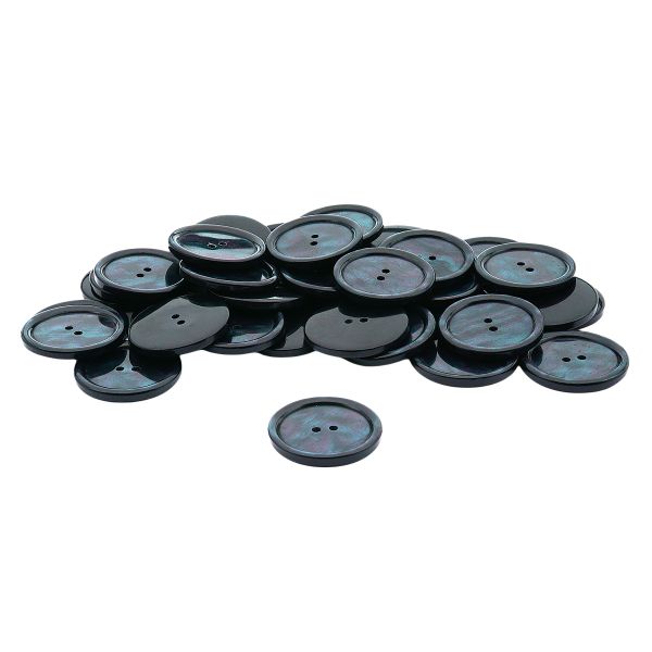 Пуговицы 2 прокола 48L (30мм), пластик (col.03 темно-синий), CB_3685, 36 шт