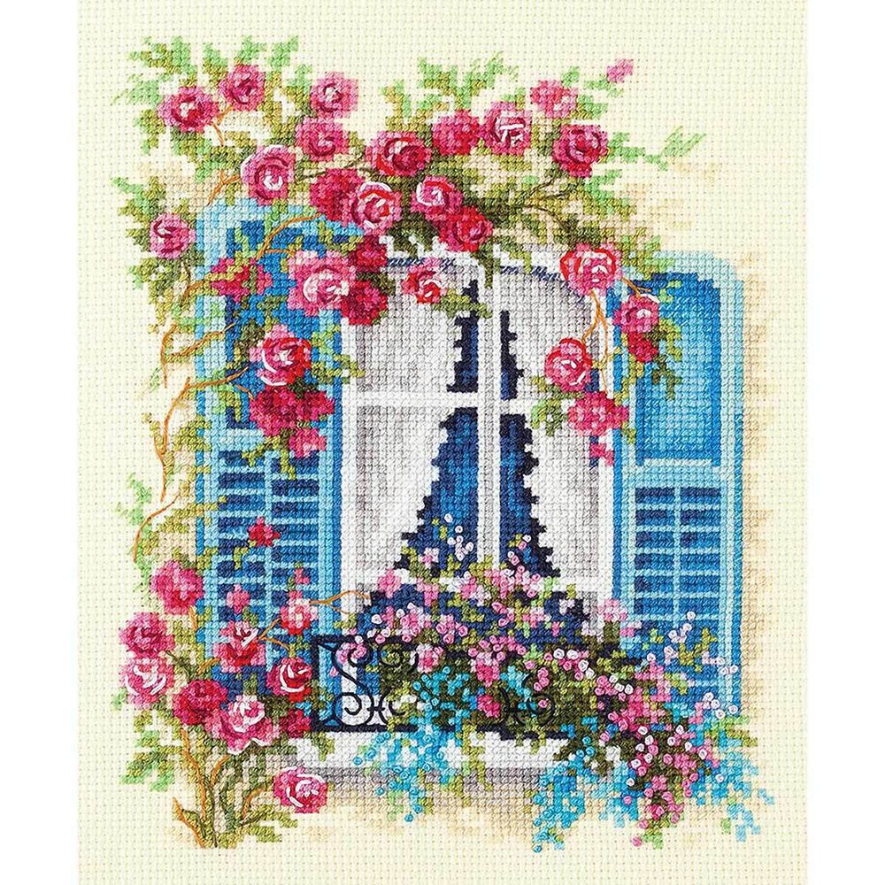 Набор для вышивания нитками Чудесная игла, С видом на море 16х21см