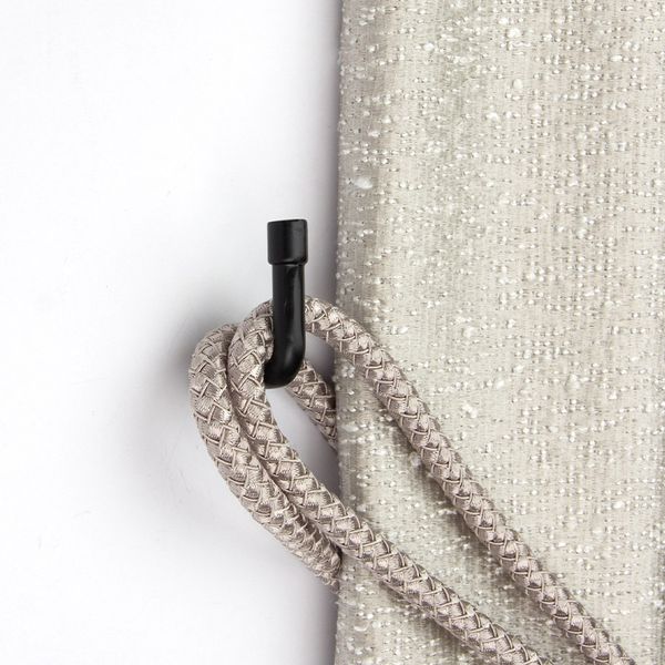 Крючок-держатель для подхватов 40 мм, металл, 3 черный, X455