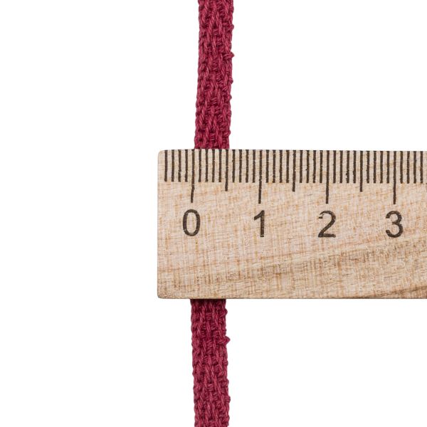 Тесьма (лента) киперная (100 х/б) 5 мм / 25 метров, рис. 9790, 1.4 г/м, бордо, С3865Г17/1