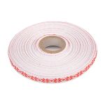 Лента (тесьма) жаккардовая 10.0 мм / 25±1 метров, Орнамент для северных народов, рис 9741 красный, Gamma C3853 (C3752)