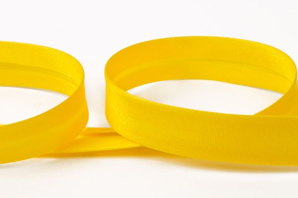 Косая бейка атласная 15 мм / 132±1 метра, 013 желтый, Gamma GK-15P