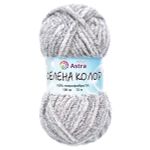 Пряжа Astra Premium (Астра Премиум) Селена Колор / уп.2 мот. по 100 г, 72 м, 01 серый