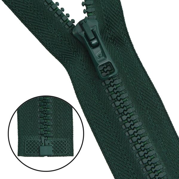 Молния трактор Arta Т6 (6 мм) 1 зам., разъем., 85 см, цв. 054 т.зеленый, уп.5 шт