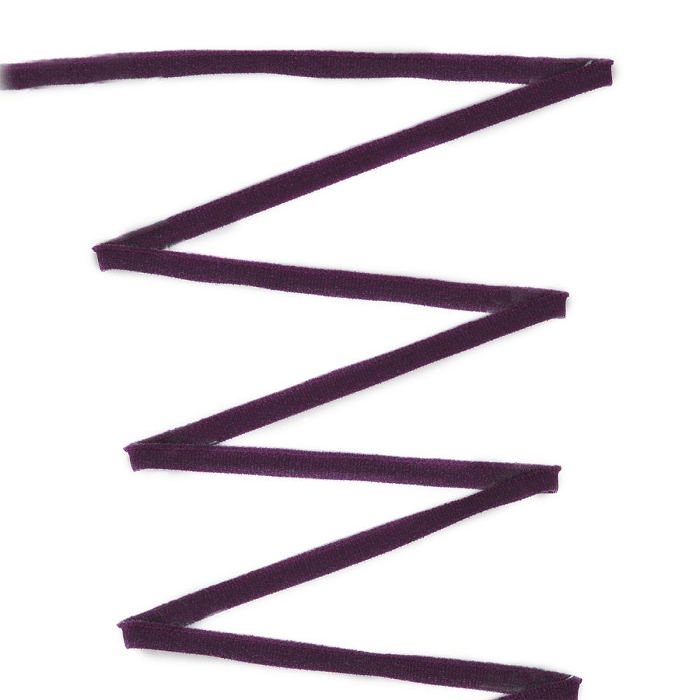 Резинка бельевая (окантовочная) блестящая 6.0 мм / 20 метров, 2605 темный виноград, Lauma