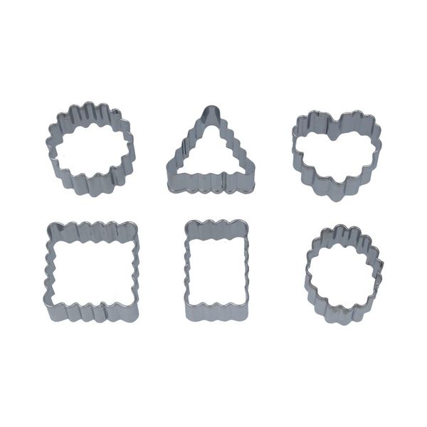 Вырубка кондитерская №01 геометрия (металл), 3х3.5 см, 6 шт, S-Chief SHF-0033