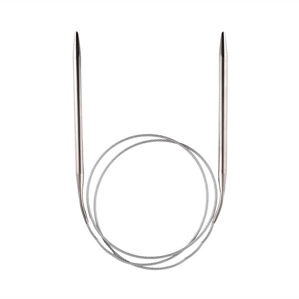 Спицы круговые металл ⌀7,0 мм, 80 см, с металлической леской, Gamma MKG