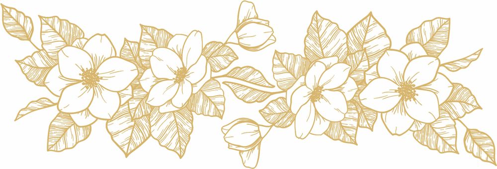 Термоаппликация Термотрансфер M №05, 1 шт, M-515 Цветы 15х5 см, Gamma