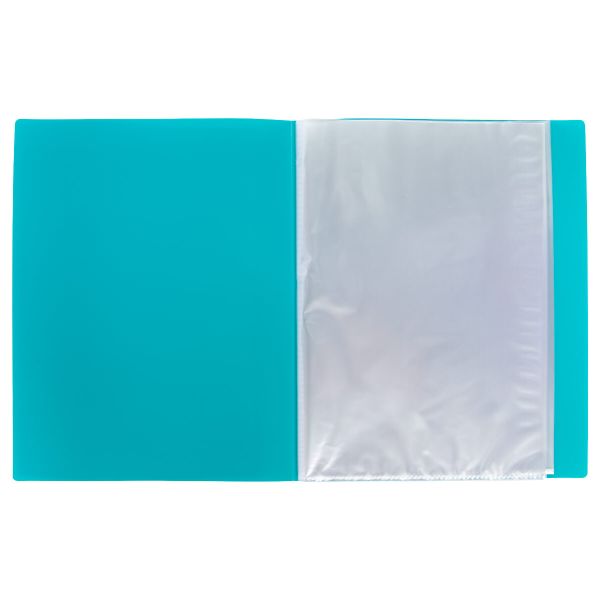 Папка-портфолио дошкольника с файлами 20л. 700 мкр. 15 мм, песок, 1 шт, A4, бирюзовый LKP-012, Лео