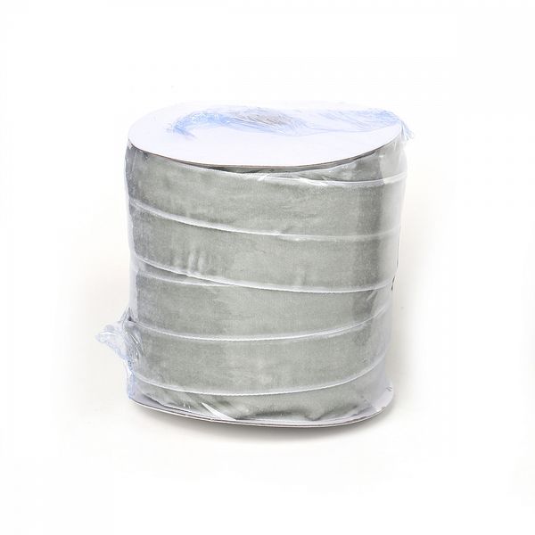 Лента бархатная (тесьма) 20.0 мм / 22.86±1 метров, арт.20VR88 нейлон цв.серый