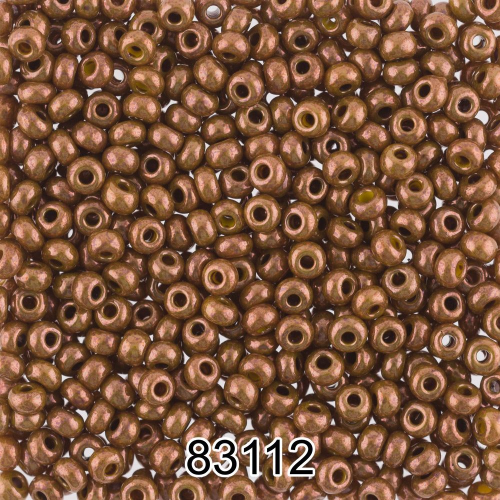 Бисер Preciosa 10/0 (2.3 мм), 500 г, 83112 (Ф467) хаки