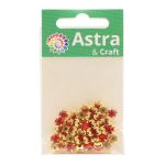 Хрустальные стразы в цапах/золото, 6мм, 40 шт/упак, Astra&Craft (11 красный), 4AR169/176