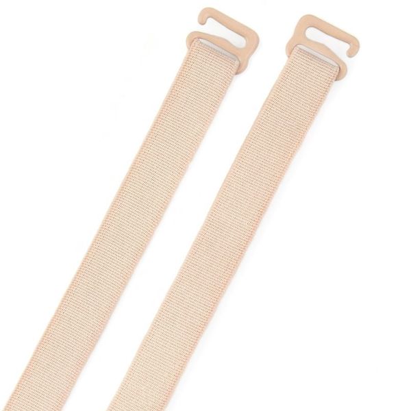 Бретели для бюстгальтера регулируемые 10 мм, 23-45 см, бежевый, 1 пара