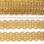 Тесьма отделочная 40 мм / 13.71 метров, TBY 909 цв.золото