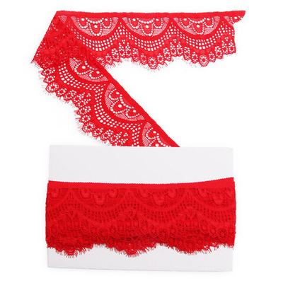 Кружево эластичное (стрейч) 60 мм / 13.71 метра, C820 красный