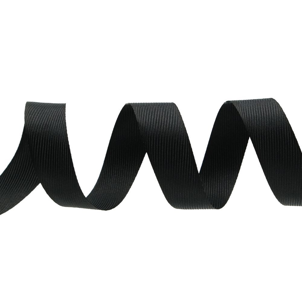 Лента декоративная ёлочка 25.0 мм / 20±1 метров, черный