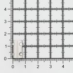 Наконечник для шнура металл Цилиндр со стразами ⌀2,5/4,5 мм, 14,5х8 мм (никель), 20 шт