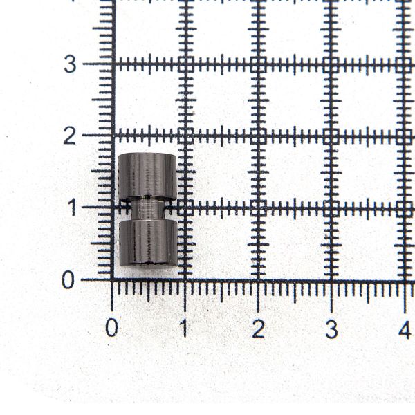 Наконечник для шнура металл 15х8 мм чер.никель, 10 шт