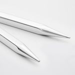 Спицы съемные Knit Pro Nova cubics 8 мм, для длины тросика 20 см, никелированная латунь, серебристый, 2 шт, 12348