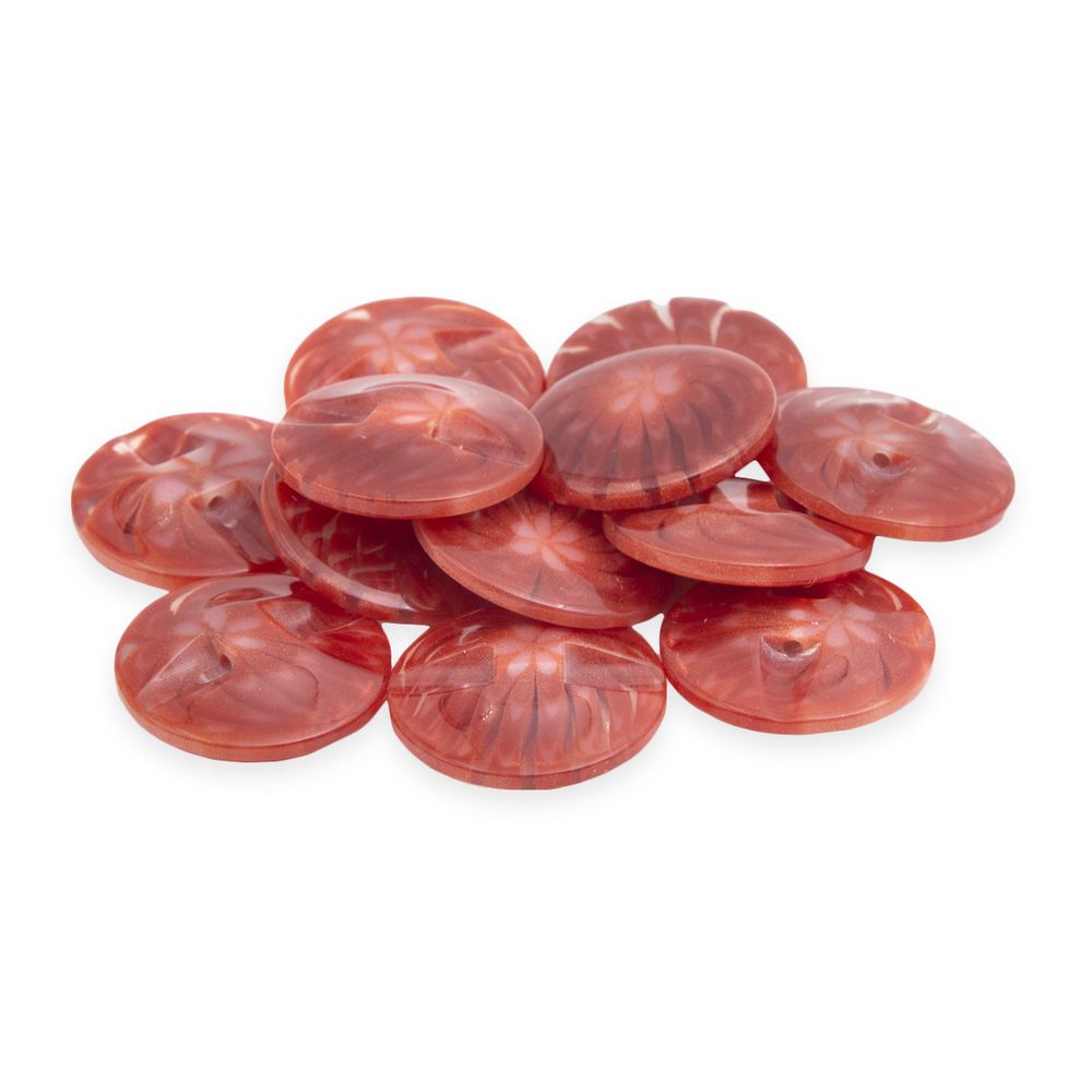 Пуговицы на ножке 34L 12 шт, C850 терракотовый