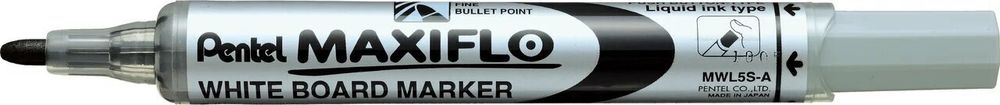 Маркер Pentel Maxiflo 4 мм, пулеобразное, MWL5S-A черный