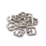 Пряжка ременная металл 20 мм (внешн. 28х25 мм), 10 шт, с роликом, никель, BIG