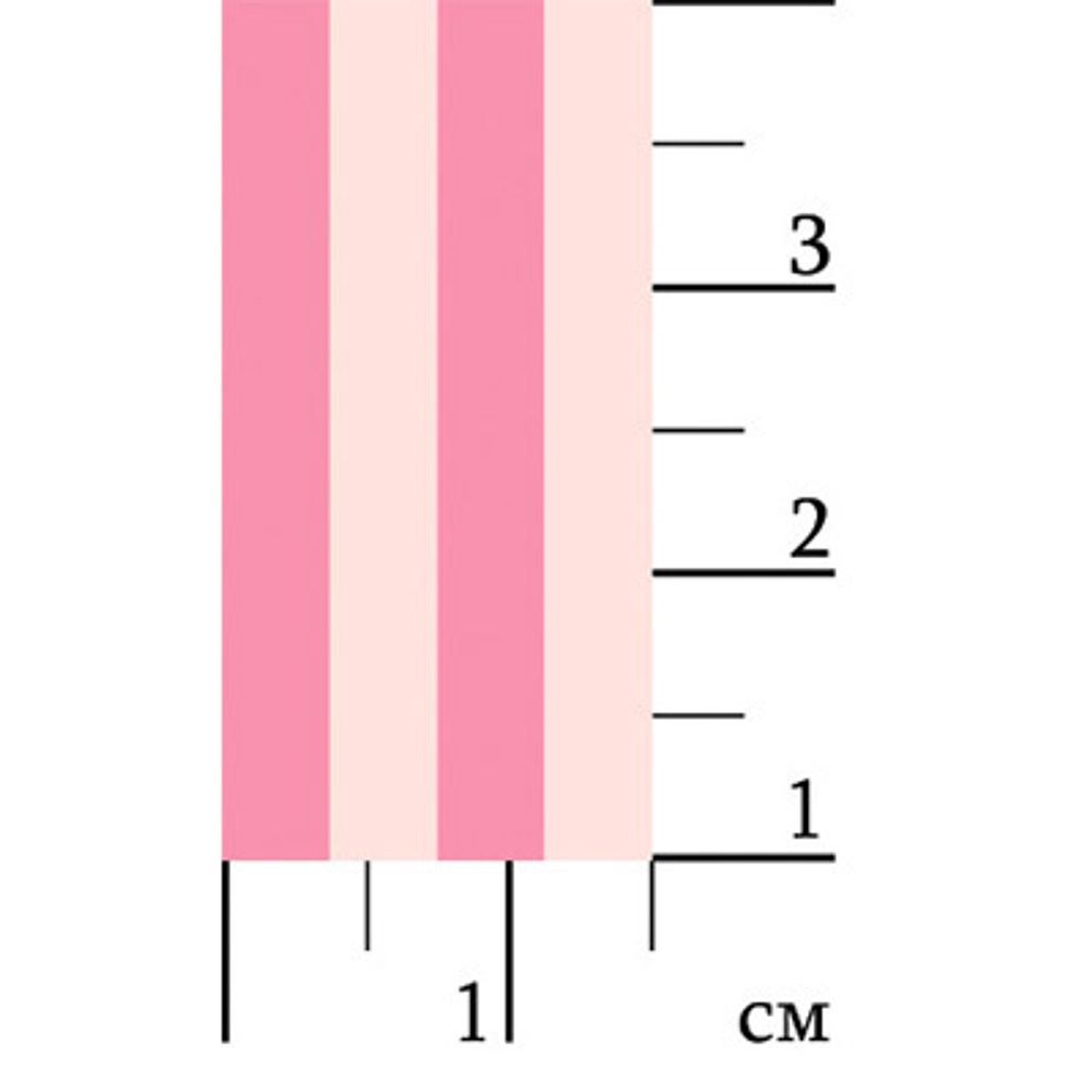 Ткань для пэчворка Peppy Бабушкин сундучок, рулон 112 см / 5 метров, БС-28 полоска я.розовый, Peppy