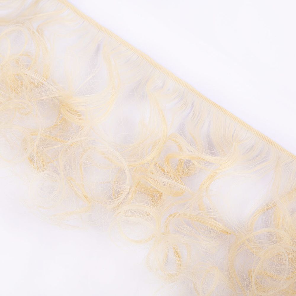 Трессы для кукол 15 см, 100 см, 38 г, 01 св.пшеничный, HobbyBe HAR-4