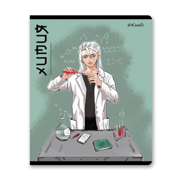 Тетрадь со справочным материалом АниМания, выборочный лак, A5+ 48 л. на скобе 65 г/м², белизна 100%, 10 шт, клетка, 000567 Химия, Светоч 48ТПСКа5_4_2_1