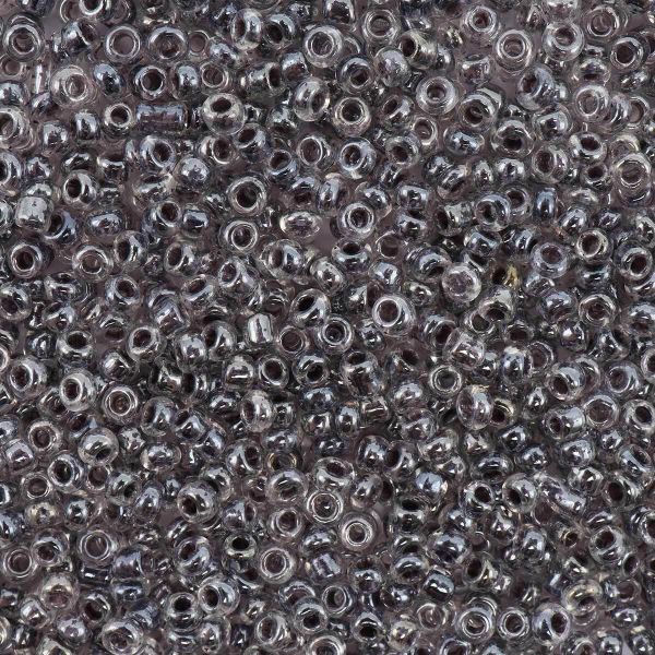 Бисер Astra&Craft 11/0 (2.1 мм), 200 г (10х20 г), цв. 2222 коричневый/прозрачный с цветным центром, глянцевый