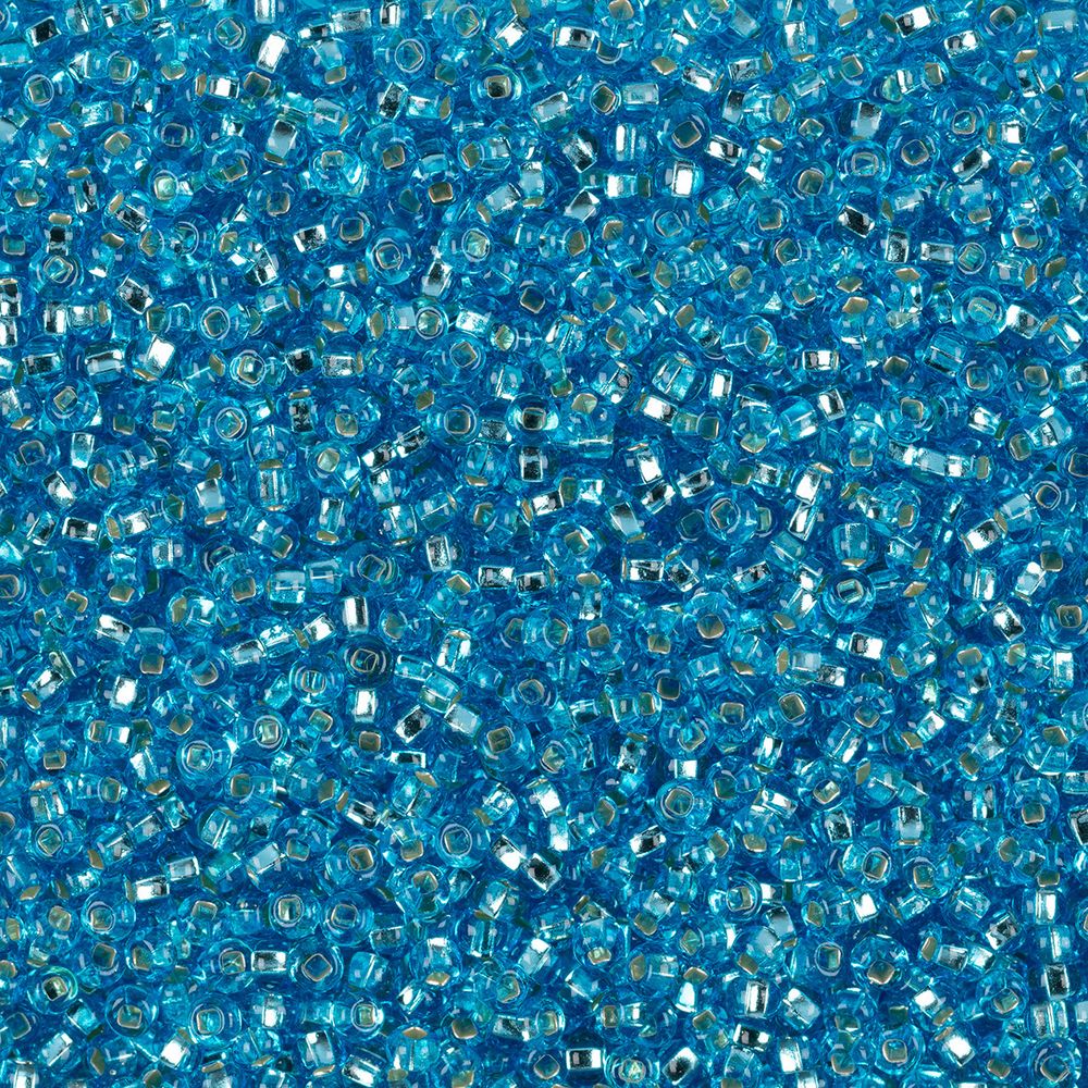 Бисер Preciosa круглый 10/0, 2.3 мм, 50 г, 67010 голубой, 311-29001 (331-29001)