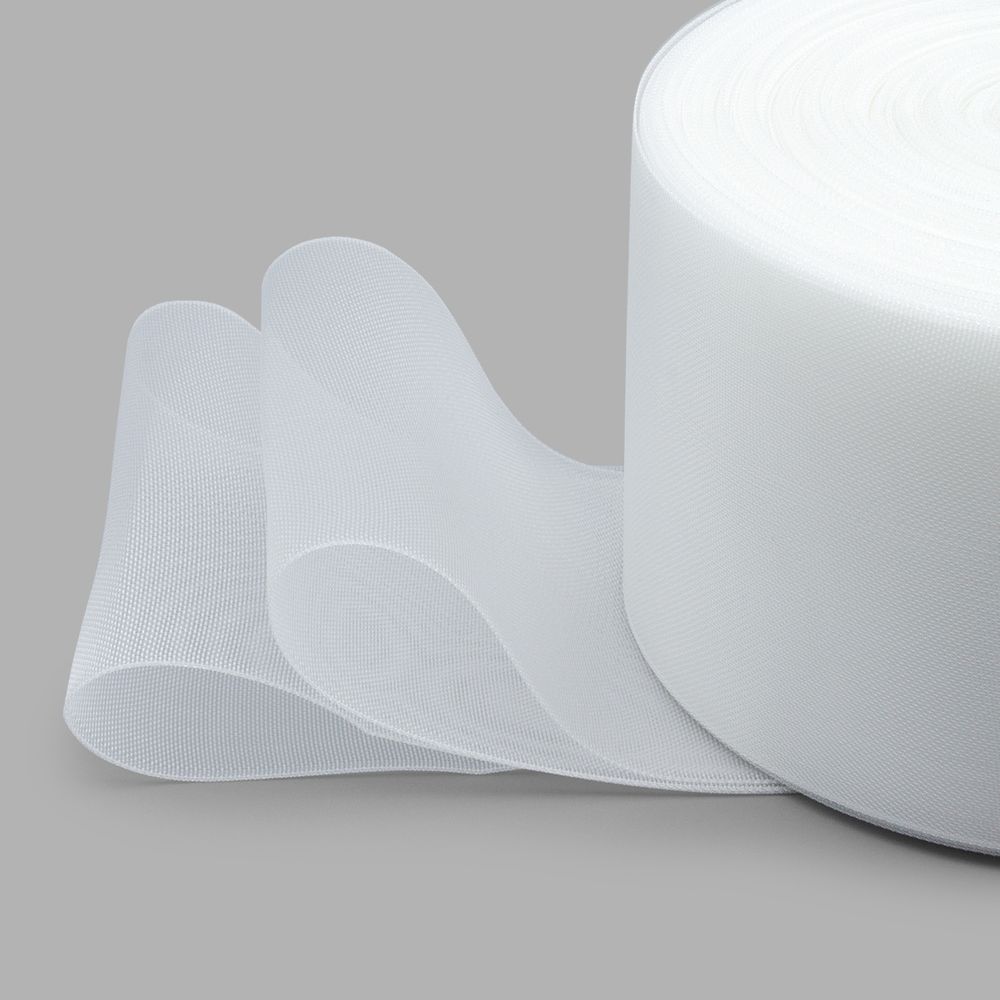 Люверсная шторная лента 100 мм / 50 метров, прозрачный (003 белый), 08С3521-Р4848