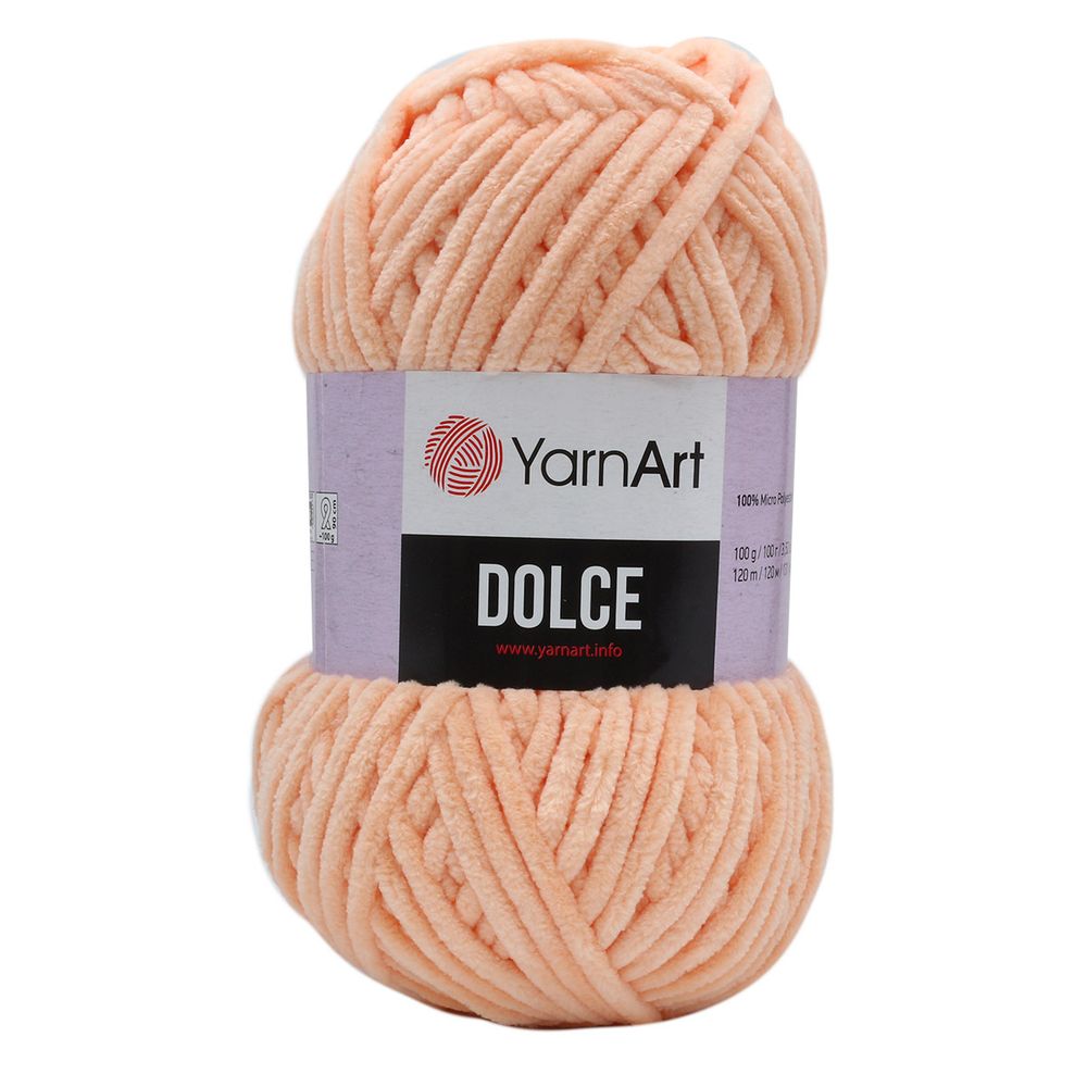 Пряжа YarnArt (ЯрнАрт) Dolce / уп.5 мот. по 100 г, 120м, 773 персиковый
