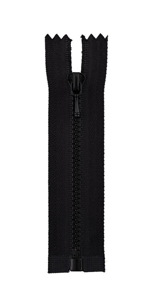 Молния трактор Т3 (3 мм) 1 зам., разъем., 10 см, черный 310, ZipD 3T Gamma, 5 шт