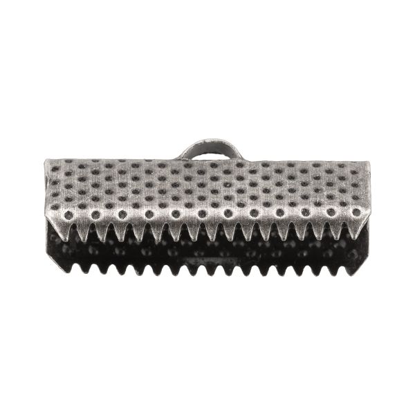 Концевик для бижутерии 20х7 мм, 30 шт, №03 под античное серебро, Zlatka FMK-E03