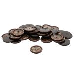 Пуговицы 2 прокола 48L (30мм), пластик (col.04 коричневый), CB_3685, 36 шт