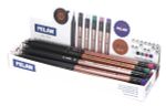 Карандаш чернографитный с ластиком Copper series ТМ (HB) 24 шт, HB 71421724, Milan