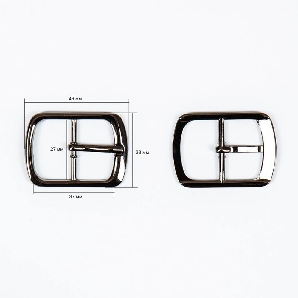 Пряжка 27 мм. чер/никель, 10 шт