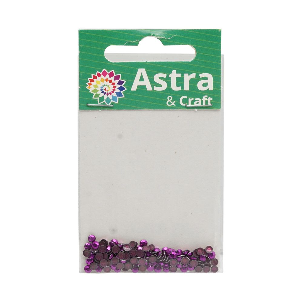 Стразы термоклеевые, 3 мм, ss12, 150 шт/упак (105 сиреневый)