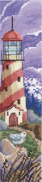 Набор для вышивания нитками Сделай своими руками, Закладки. Шторм, 5.5х22 см