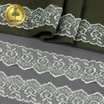 Кружево капроновое 45 мм / 9.14 м, TBS.30010 цв.080 св.салатовый, Kruzhevo