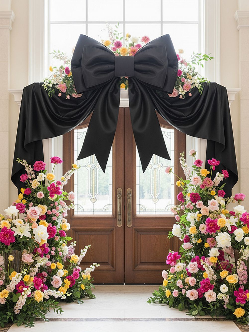 Атлас-сатин 67 г/м², 150 см / 10 метров, AS.18, чёрный