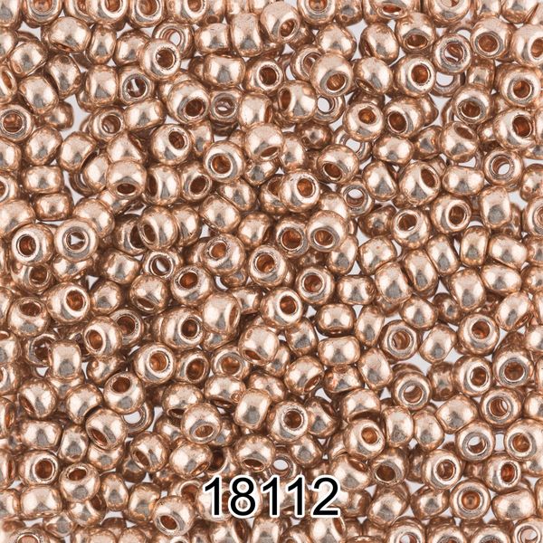 Бисер Preciosa 10/0 (2.3 мм), 500 г, 18112 (Ф391) св.медный/металлик