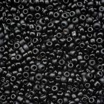 Бисер стекло 11/0, упак. 20 гр, Астра, Черный глянцево-матовый микс, 10 шт /TOS/